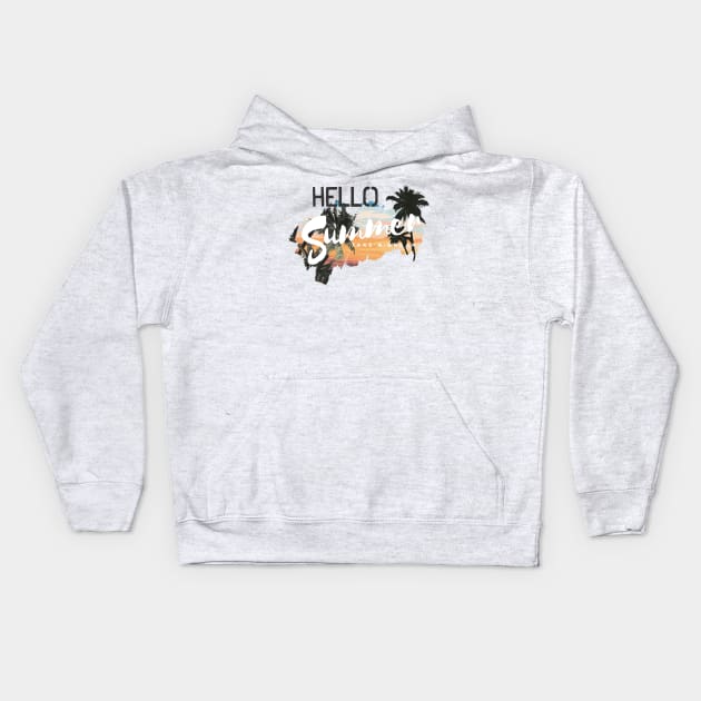 Take a break and hello summer Kids Hoodie by jeffartph